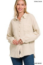 Load image into Gallery viewer, Washed Double Gauze Button Down Shirt

