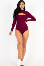 Load image into Gallery viewer, Front Cutout Long Sleeve Bodysuit
