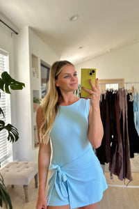 Seaside girly | wrap dress