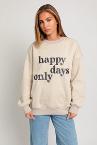 Happy days only | Cream sweater
