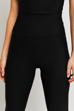 Load image into Gallery viewer, Black | High waist rib leggings
