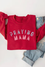 Load image into Gallery viewer, Praying Mama Christian Graphic Fleece Sweatshirts
