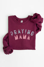 Load image into Gallery viewer, Praying Mama Christian Graphic Fleece Sweatshirts
