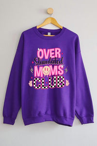 Stimulated Moms Club Graphic Fleece Sweatshirts