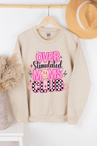 Stimulated Moms Club Graphic Fleece Sweatshirts