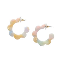 Load image into Gallery viewer, Flora Hoops - Pastel Rainbow
