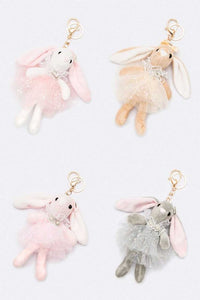 Bunny Keychains Set 4 PCS