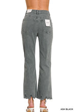Load image into Gallery viewer, Acid Washed High Waist Distressed Straight Pants
