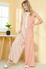 Load image into Gallery viewer, Striped Pocketed Baggy Wide Leg Jumpsuit
