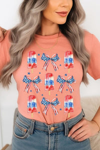 America Popsicle Graphic T Shirts