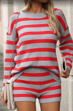 Load image into Gallery viewer, Striped long sleeve 2 piece set
