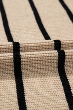 Load image into Gallery viewer, Stripe Side Pockets Open Front Cardigan
