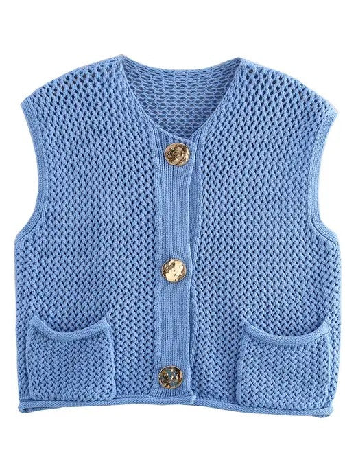 Knit sweater vest