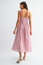 Load image into Gallery viewer, Cherry Kiss Smocked Midi Dress
