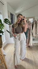 Load image into Gallery viewer, Seaside | linen cargo pants
