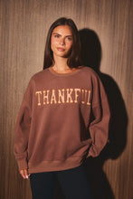 Load image into Gallery viewer, The Harvest Wishes Thankful Gingham Sweatshirt
