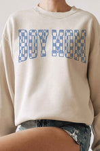 Load image into Gallery viewer, CHECKER BOY MOM Graphic Sweatshirt
