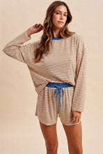 Load image into Gallery viewer, The Sunday Edit Striped Lounge Set – Cream
