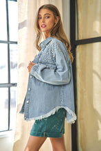 Load image into Gallery viewer, Women Button Down Denim Blouse

