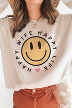 Load image into Gallery viewer, HAPPY WIFE HAPPY LIFE Graphic Sweatshirt
