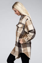 Load image into Gallery viewer, Multi Plaid Long Shacket
