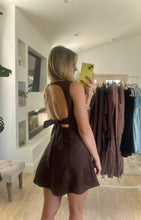 Load image into Gallery viewer, Dark chocolate | suede mini dress
