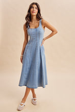 Load image into Gallery viewer, Indigo Charm Midi Dress
