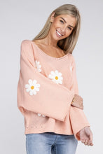 Load image into Gallery viewer, Flower Motif Sweater
