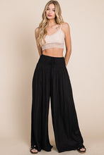 Load image into Gallery viewer, Ruched waist wide resort pants
