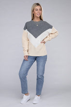 Load image into Gallery viewer, Colorblock Drop Shoulder Sweater
