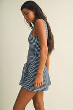 Load image into Gallery viewer, The Darby Gingham Wrap Romper
