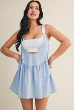 Load image into Gallery viewer, The Isla Dress | Light Blue 2-in-1 Layered Romper Mini Dress
