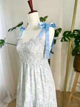 Load image into Gallery viewer, Blue Serenity Smocked Maxi Dress
