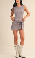 Load image into Gallery viewer, Brown gingham | wrap dress
