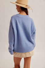 Load image into Gallery viewer, The Blue Haven V-Neck Sweater
