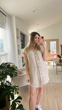 Load image into Gallery viewer, Ash mocha | button down dress
