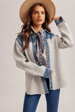 Load image into Gallery viewer, The Aspen Ridge Denim Trim Jacket
