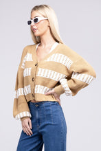 Load image into Gallery viewer, Striped Colorblock Cardigan
