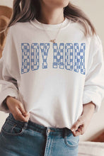 Load image into Gallery viewer, CHECKER BOY MOM Graphic Sweatshirt
