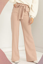 Load image into Gallery viewer, Seeking Sultry High-Waisted Tie Front Flared Pants
