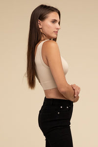 Ribbed Seamless Crop Top