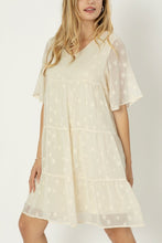 Load image into Gallery viewer, Cream | tiered dress
