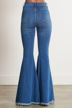 Load image into Gallery viewer, HIGH WAISTED DISTRESSED FLARE
