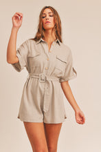 Load image into Gallery viewer, Linen | Button up romper
