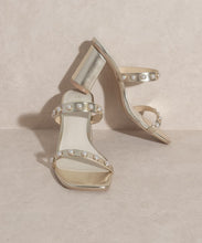 Load image into Gallery viewer, Victoria  | Pearl Strap Heel
