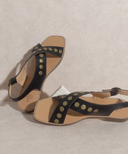 Load image into Gallery viewer, Kylie | Studded Cross Band Sandal
