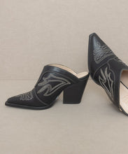 Load image into Gallery viewer, OASIS SOCIETY Kiara - Western Inspired Heeled Mule
