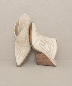 OASIS SOCIETY Kiara - Western Inspired Heeled Mule