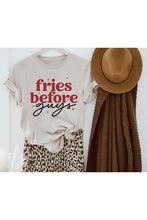Load image into Gallery viewer, FRIES BEFORE GUYS GRAPHIC PLUS SIZE TEE
