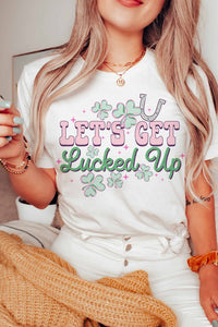 LET'S GET LUCKED UP GRAPHIC TEE